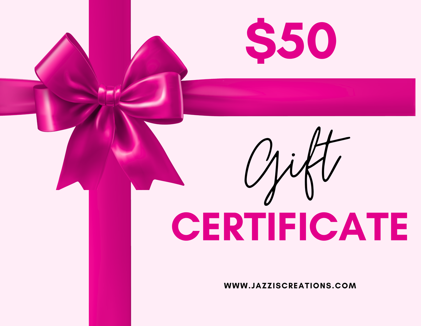 Jazzis Creations Gift Certificate