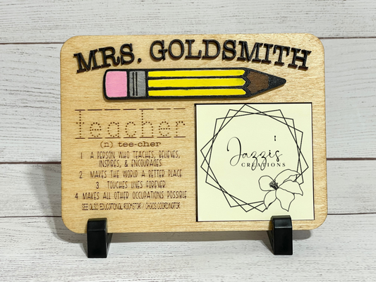 Teacher Sticky Note Holder