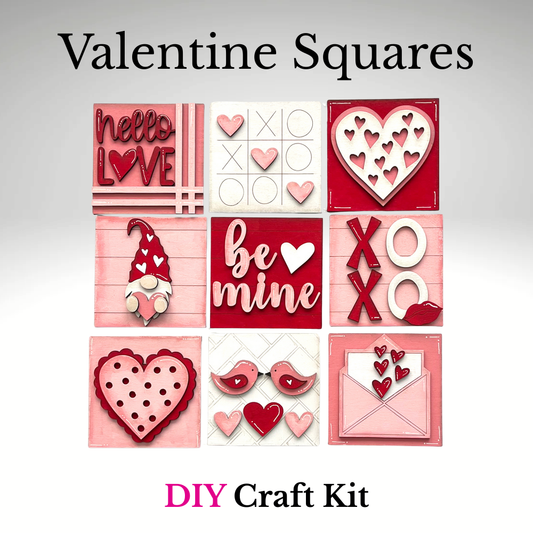 Valentine Interchangeable Squares DIY Craft Kit