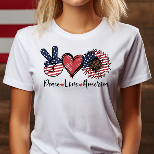Peace Love America T-Shirt