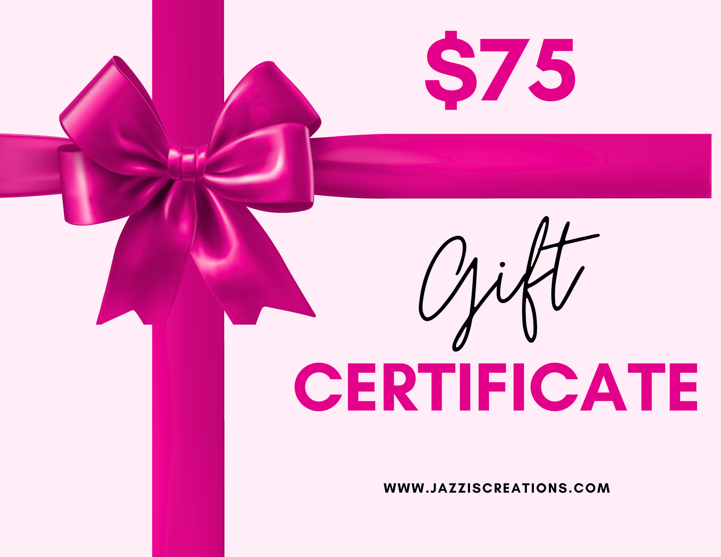 Jazzis Creations Gift Certificate