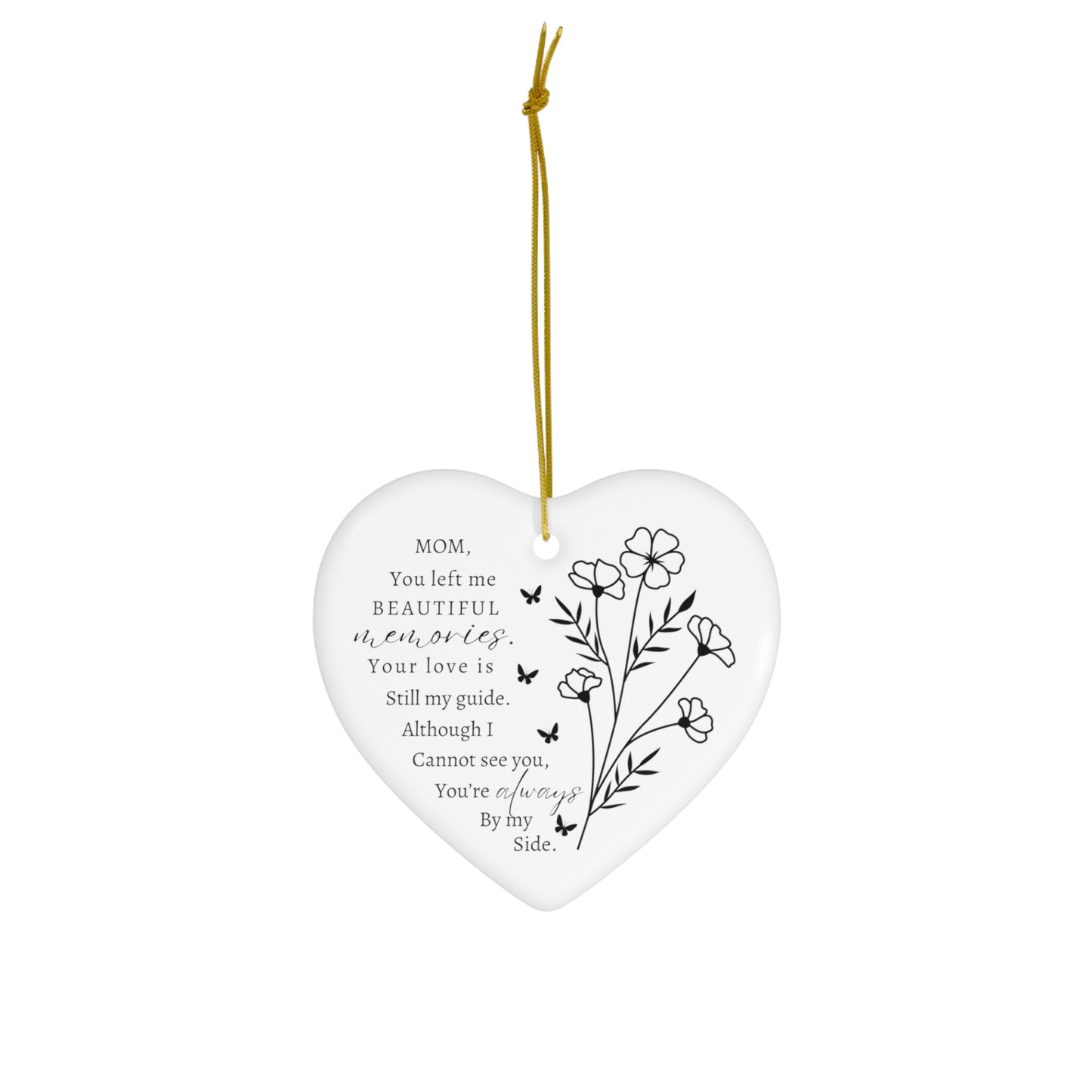 MOM Heart Ornament