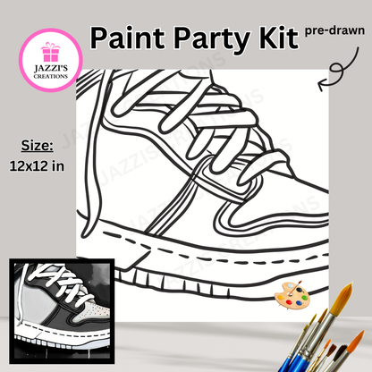 DIY Canvas Paint Party Kit - Sneaker