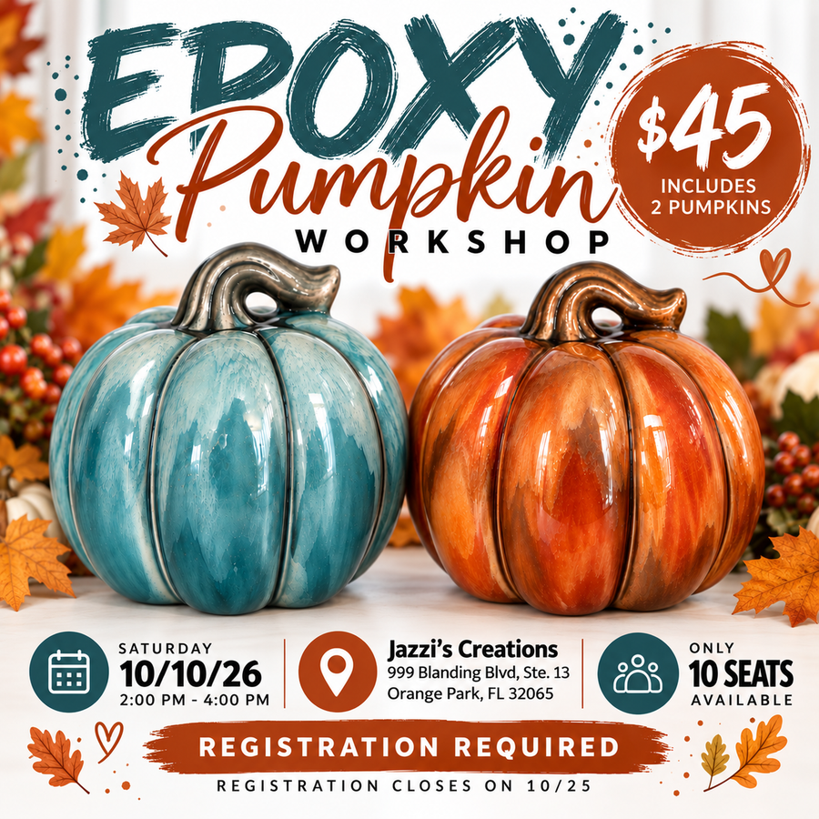 Epoxy Pumpkin Workshop | Oct. 10  2-4 PM