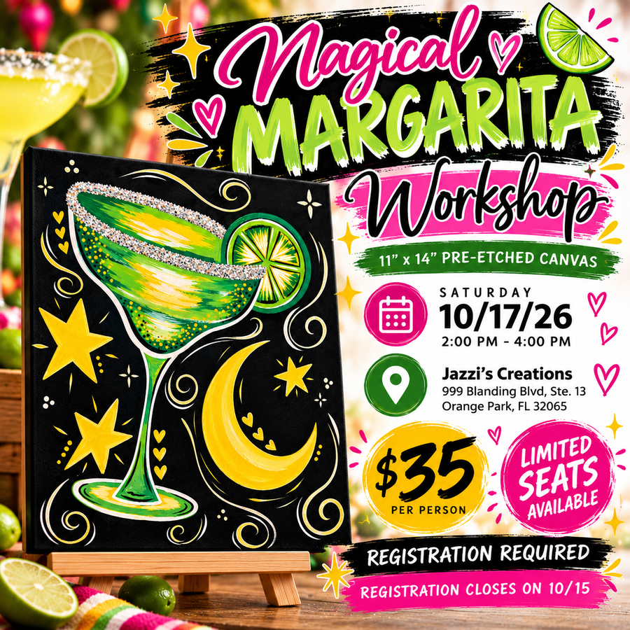 Magical Margarrita  Canvas Painting Workshop | Oct. 17 • 2-4 PM