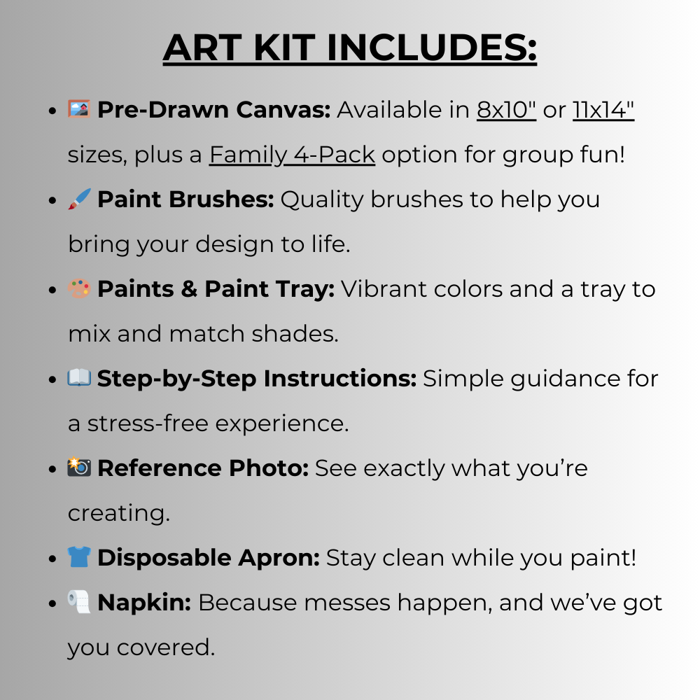 DIY Canvas Paint Party Kit - Baby It's Cold Snowman