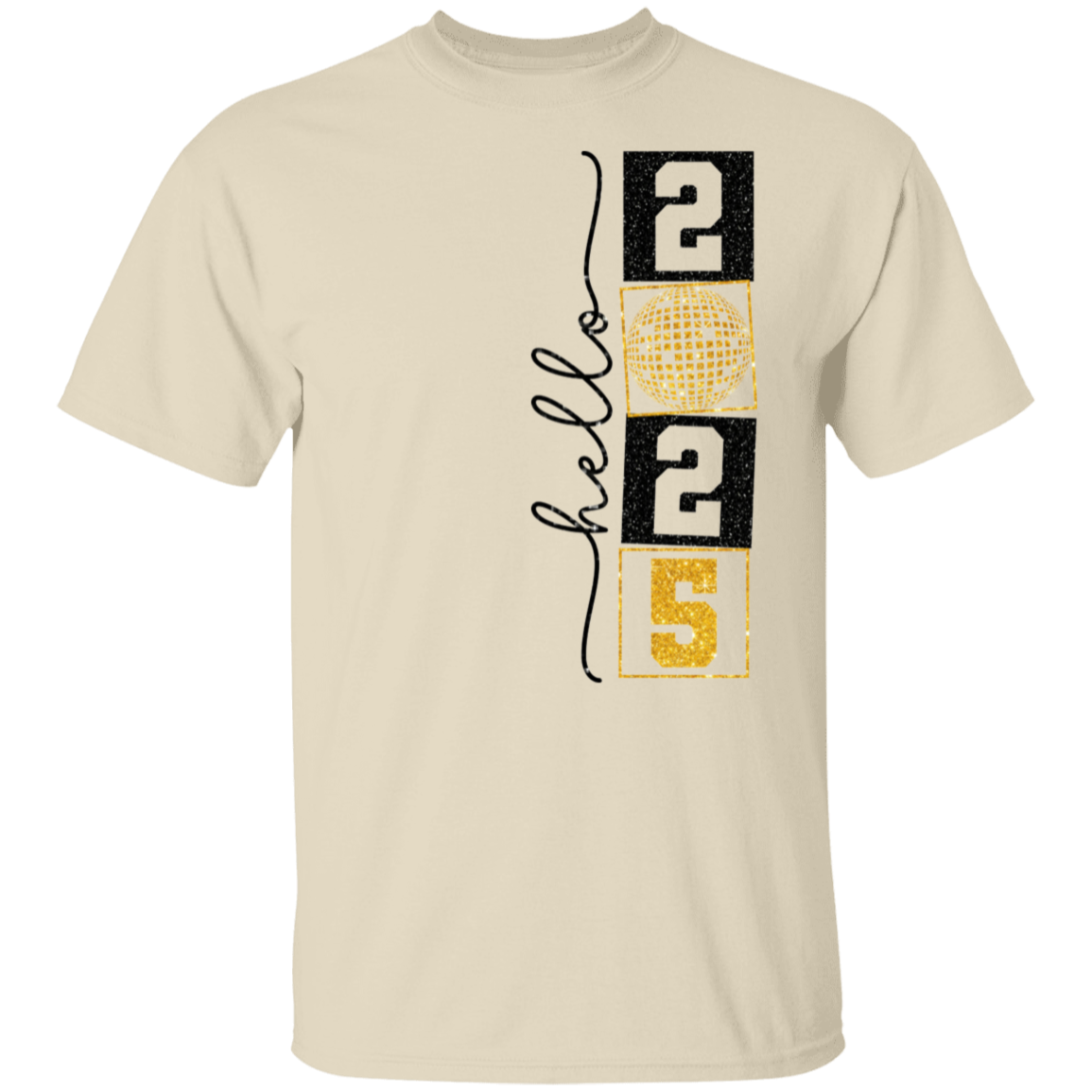 Hello 2025 (Black/Gold) Shirt