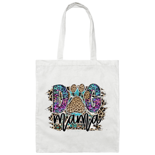 Dog Mama Canvas Tote Bag