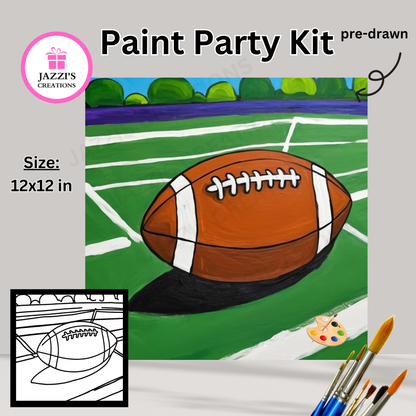 Football DIY Canvas Paint Party Kit – Fun for All Ages
