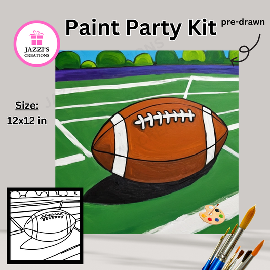 DIY Canvas Paint Party Kit - Football