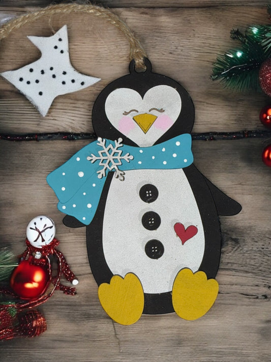 Pop Out Build Your Own Snowflake Penguin Ornament Kit