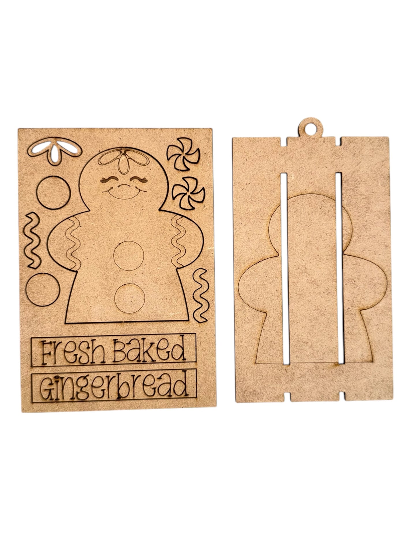 Pop Out Build Your Own Gingerbread Pallet Ornament Kit