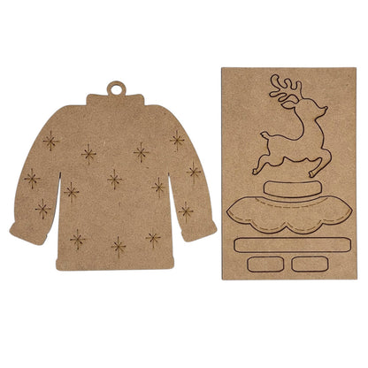 Pop Out Build Your Own Sweater Pallet Ornament Kit