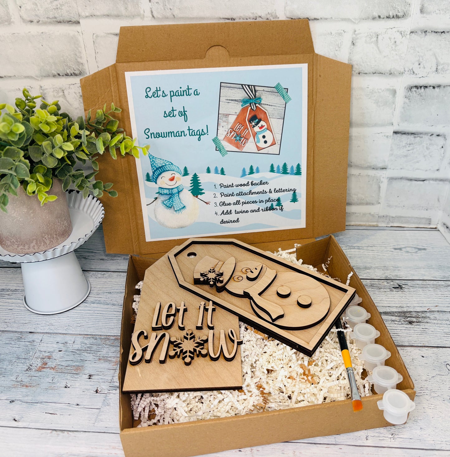 Snowman Tag Bundle DIY Craft Kit