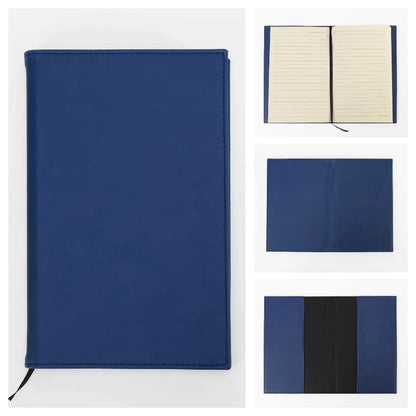 Navy blue notebook with a clear plastic cover at jazzis creations in orange park, fl