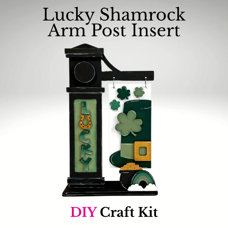 Lucky Shamrock Interchangeable Arm Post Insert