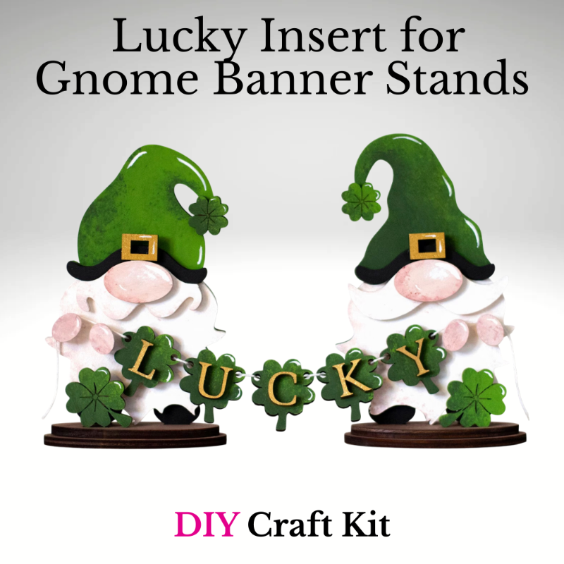 Lucky Gnome Shamrock – Interchangeable Gnome Insert