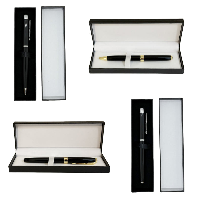 Luxury engraved executive pen in premium presentation box by Jazzi’s Creations for Northeast Florida business clients
