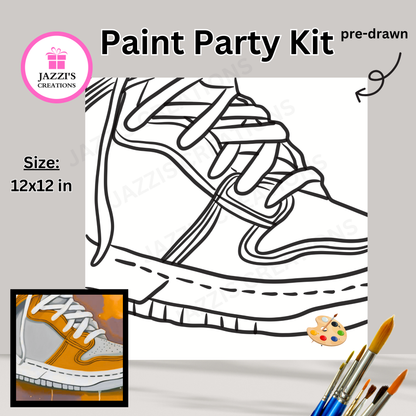 DIY Canvas Paint Party Kit - Sneaker