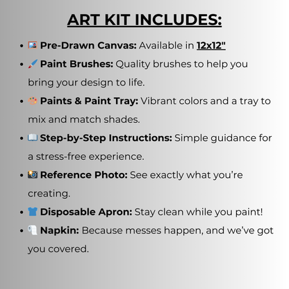 DIY Canvas Paint Party Kit - Sneaker