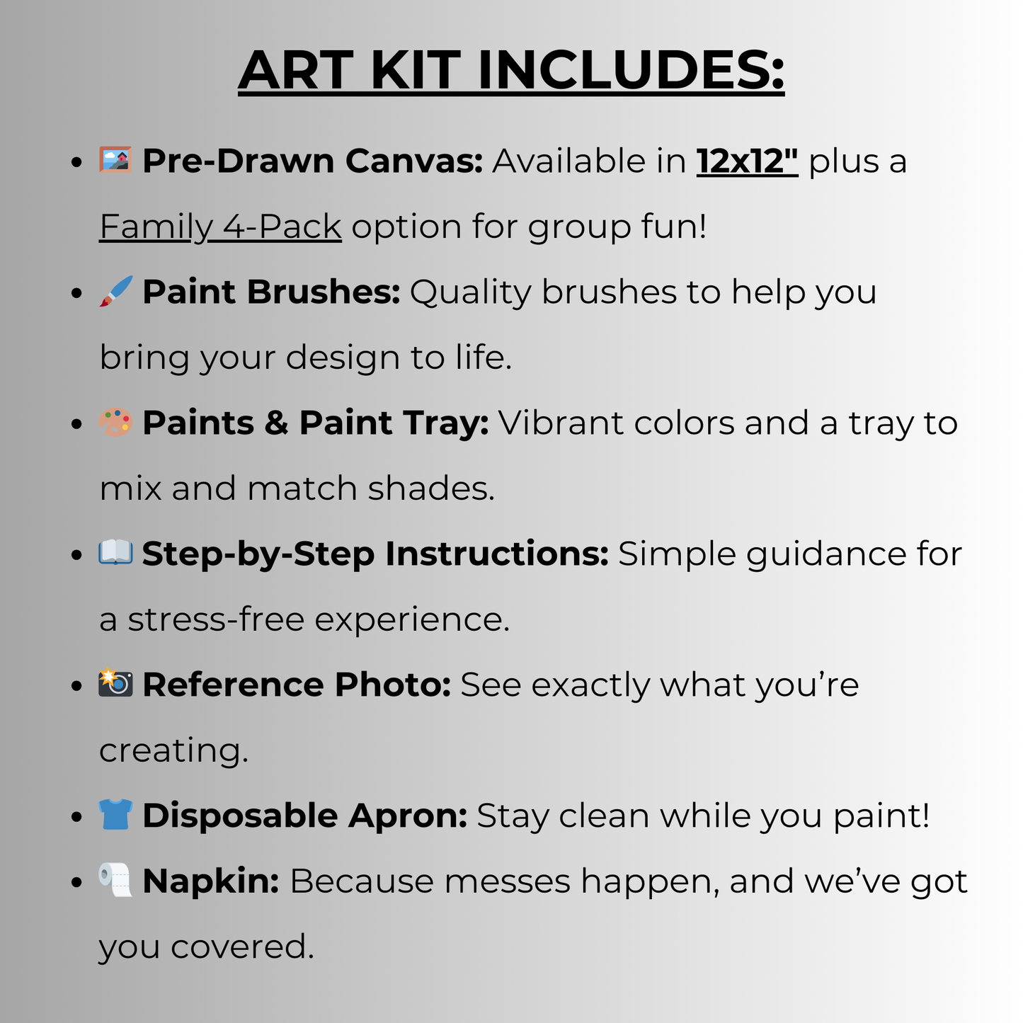 DIY Canvas Paint Party Kit - Race Car