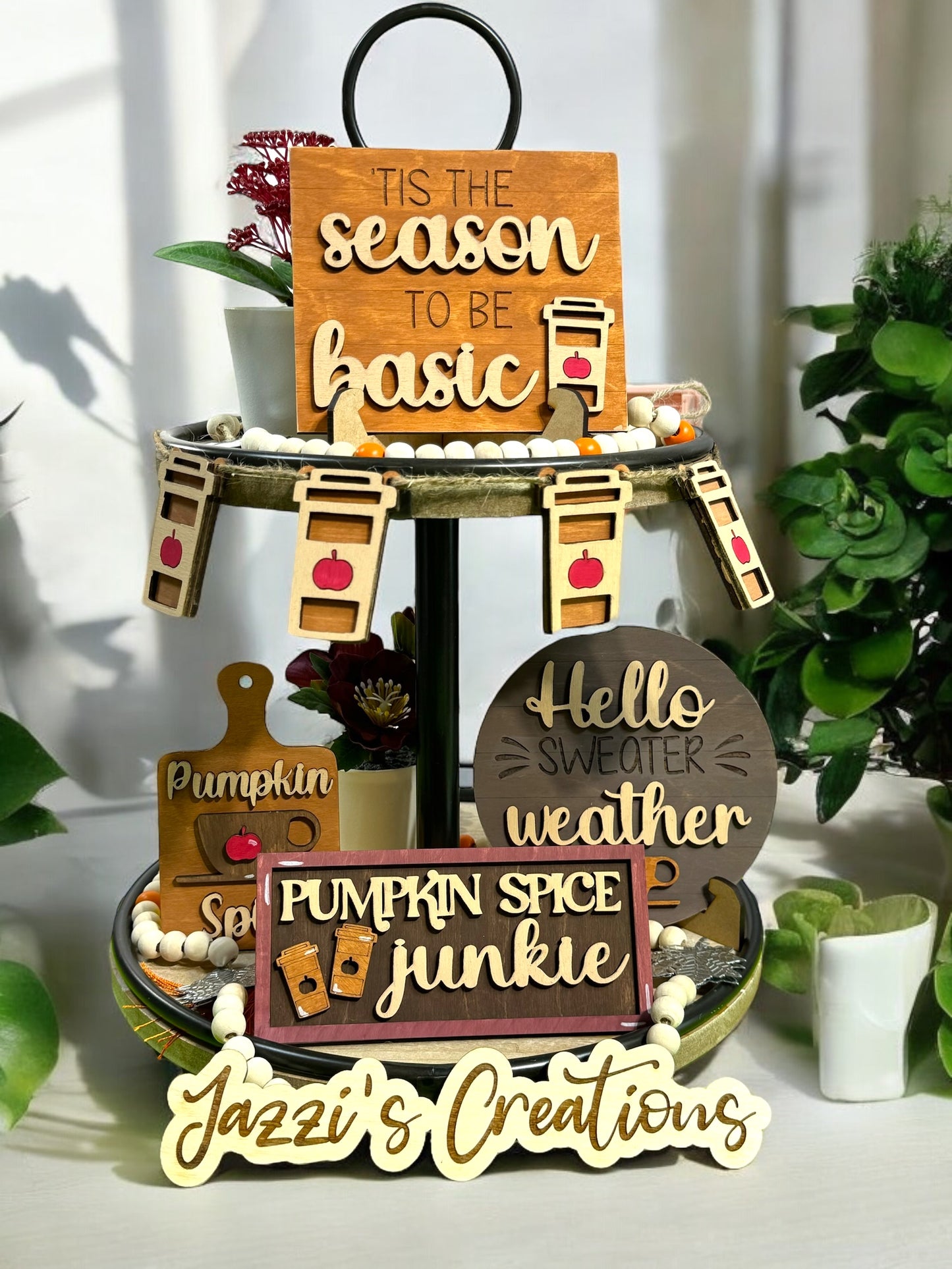 Pumpkin Spice DIY Tiered Tray Kit