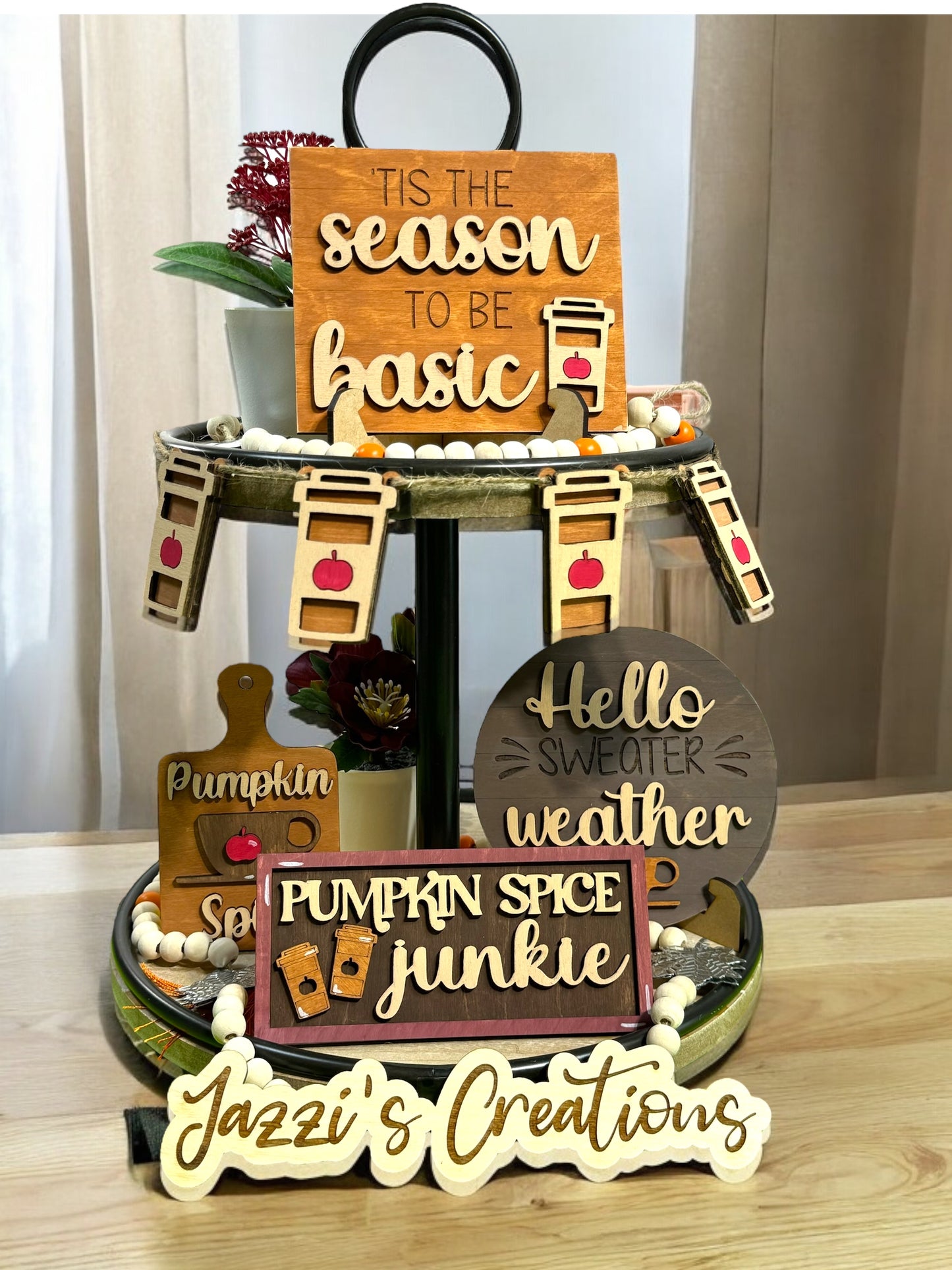 Pumpkin Spice DIY Tiered Tray Kit