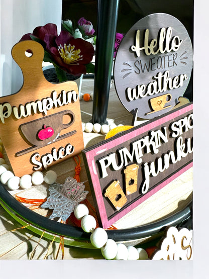 Pumpkin Spice DIY Tiered Tray Kit