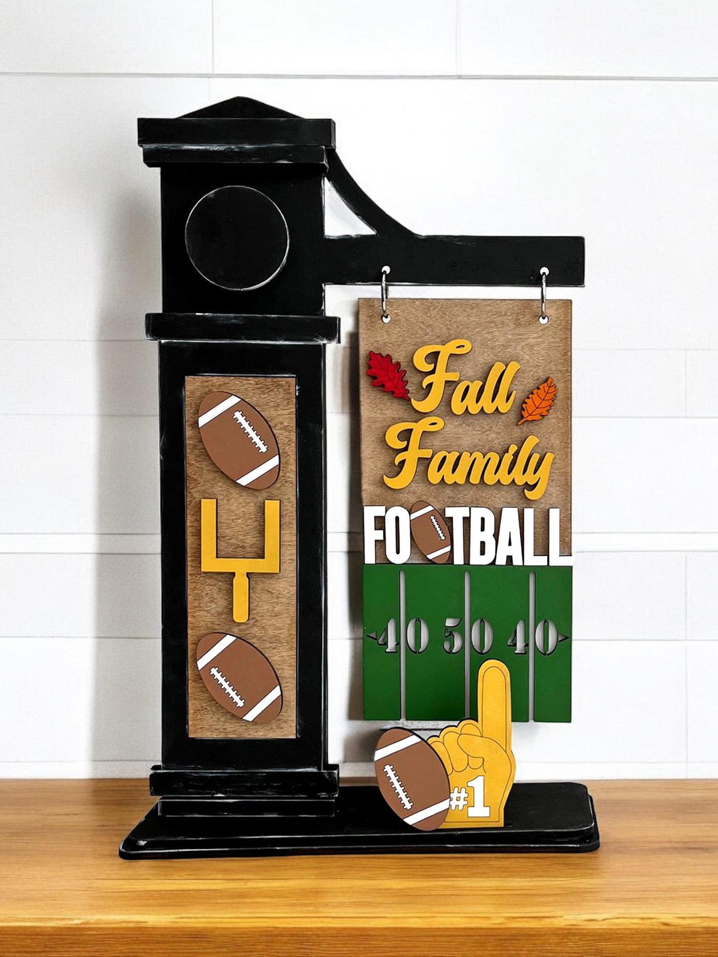 Football Interchangeable Post Sign  - DIY Insert for the Arm Post