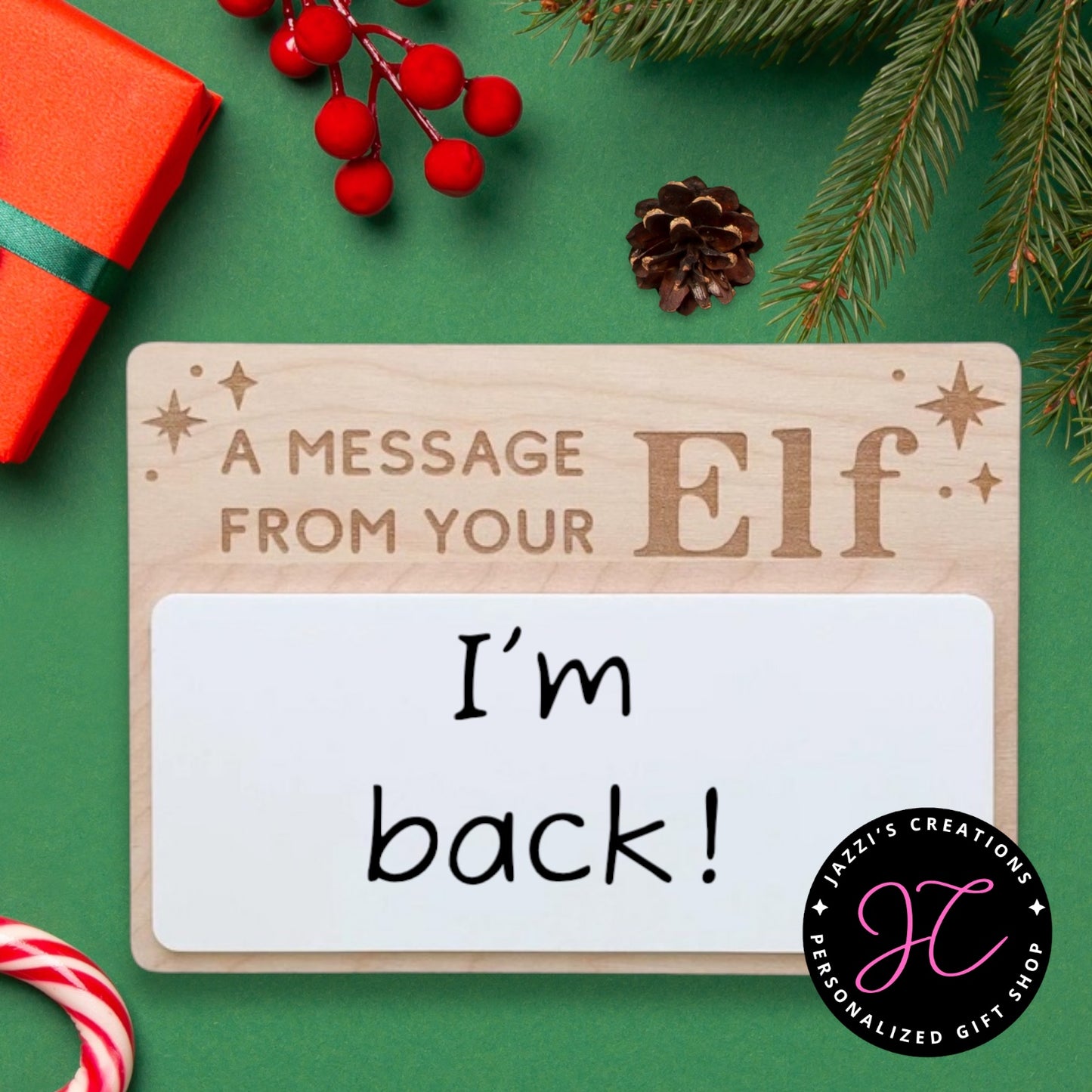 Elf on the Shelf Dry Erase Message Board