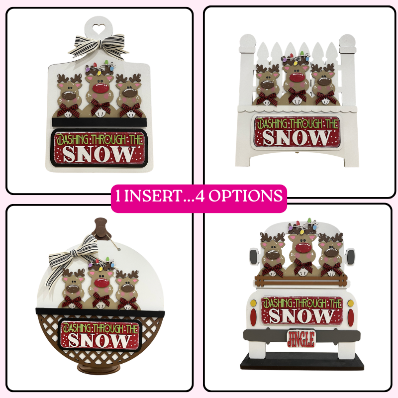 Reindeer Trio DIY - Farmhouse Truck Insert