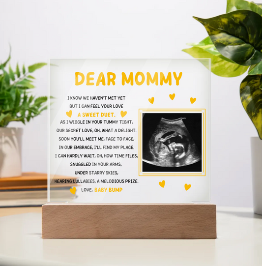 Dear Mommy Picture Acrylic Plaque