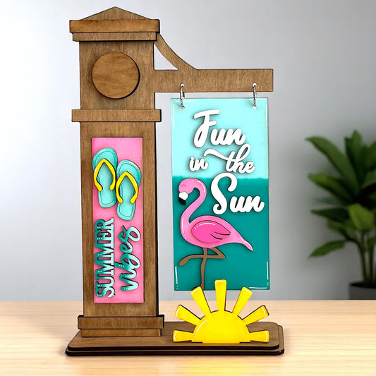 Fun in the Sun Flamingo – Interchangeable Arm Post Insert
