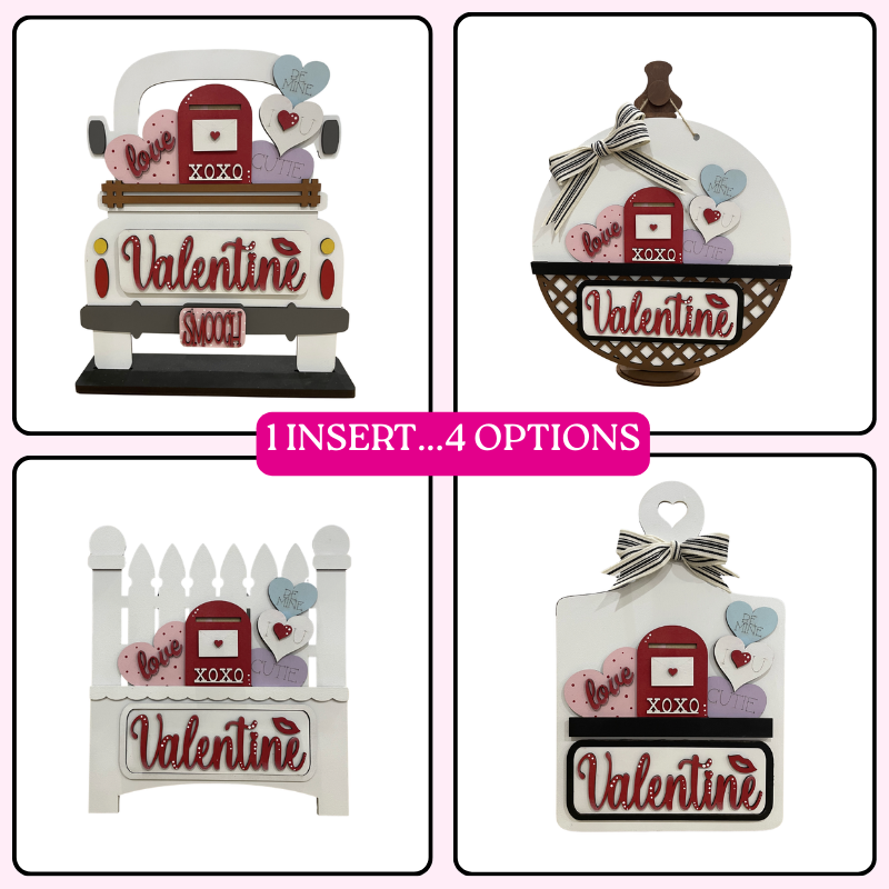 Valentines Day Mailbox Farmhouse Insert