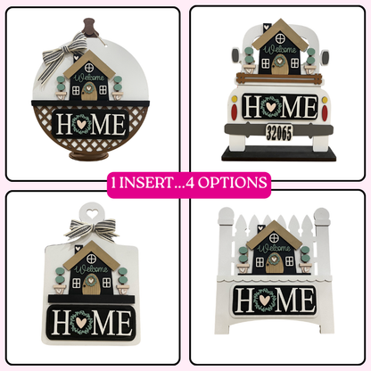 Welcome Home Farmhouse Truck Insert P9997