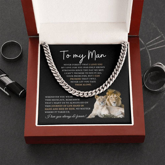 To My Man | Journey of Life | Cuban Link Necklace