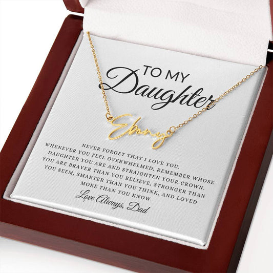 To My Daughter | Personalized Name Necklace