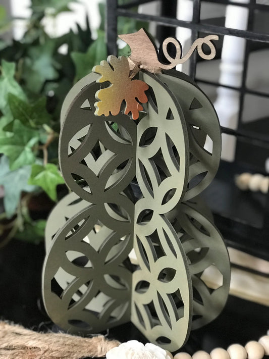 3D Stacked Pumpkin Fall Decor