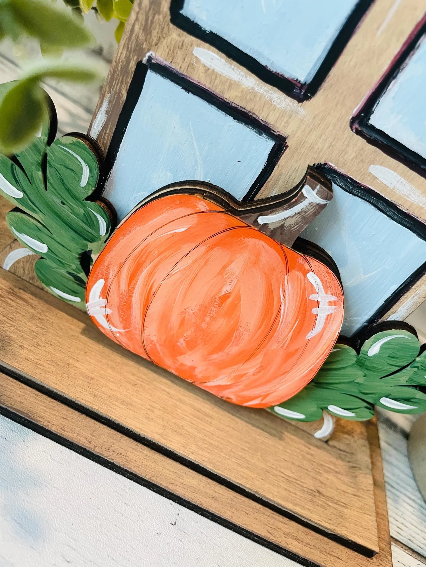 Fall Lantern Shelf Sitter DIY Craft Kit