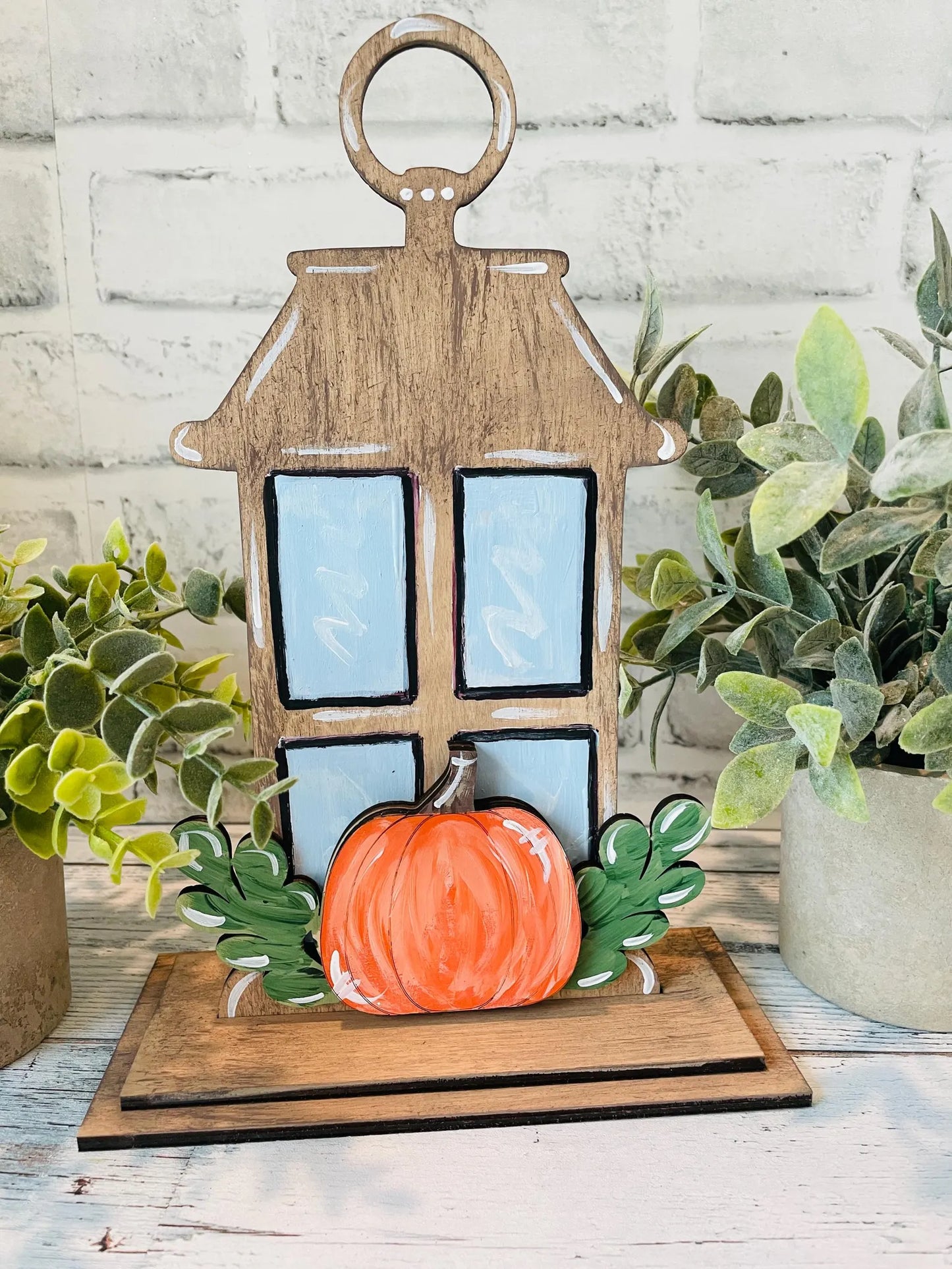 Fall Lantern Shelf Sitter DIY Craft Kit