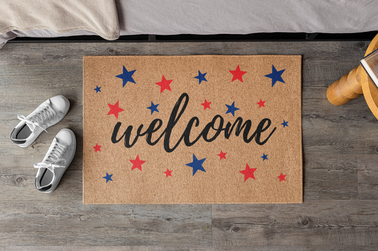 4th of July Welcome Doormat