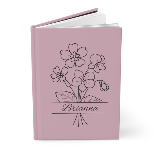 Birth Month Split-Flower Hardcover Journal