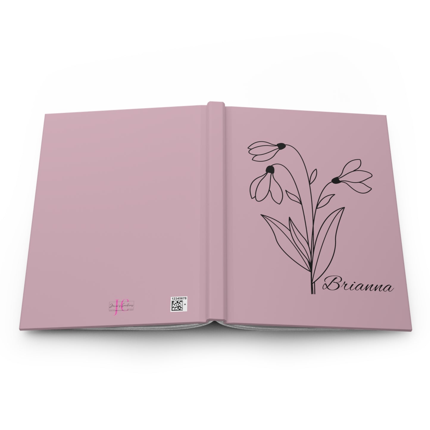 Birth Month Flower Hardcover Journal