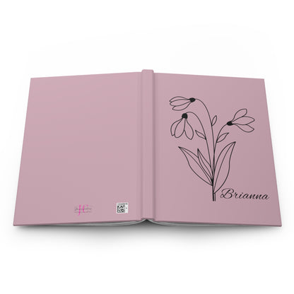 Birth Month Flower Hardcover Journal