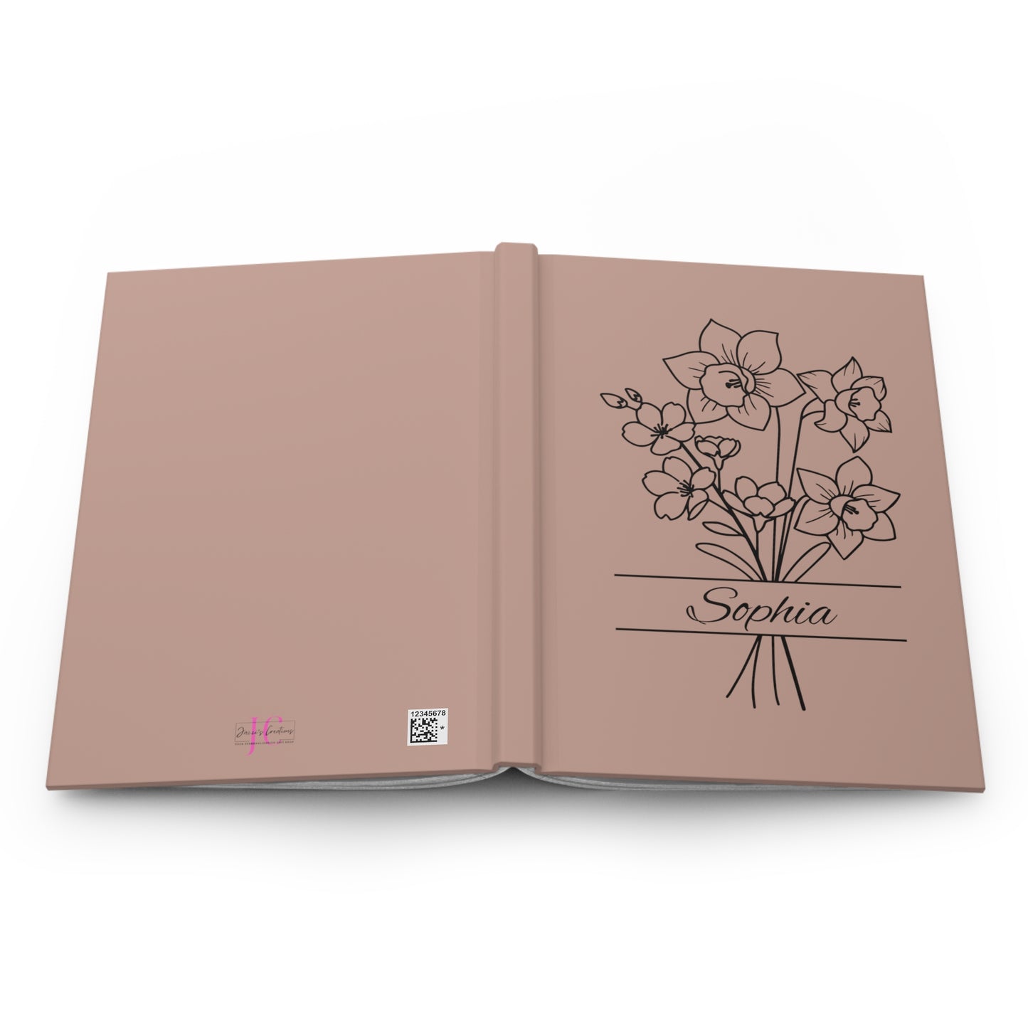 Birth Month Split-Flower Hardcover Journal