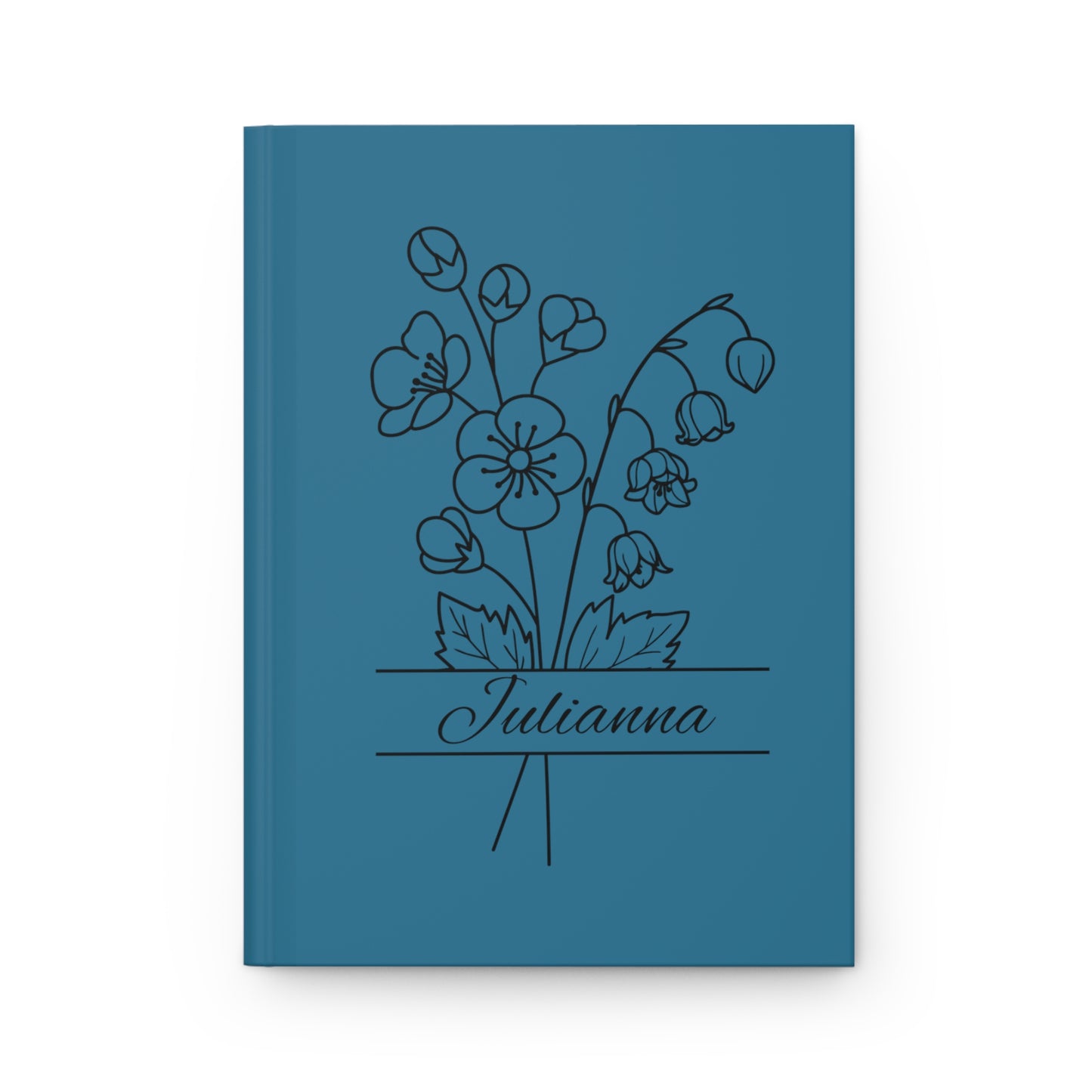 Birth Month Split-Flower Hardcover Journal