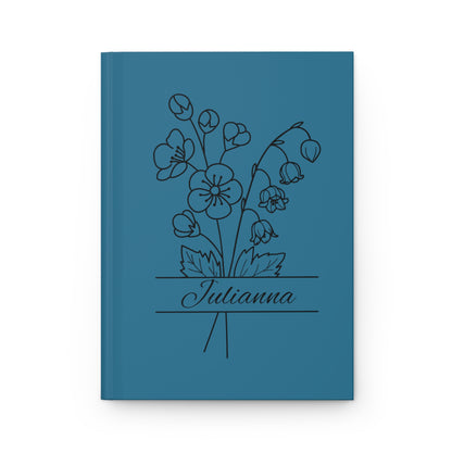 Birth Month Split-Flower Hardcover Journal