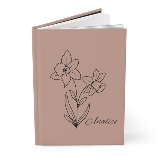 Birth Month Flower Hardcover Journal