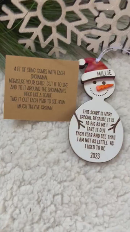 Personalized Child’s Height Ornament