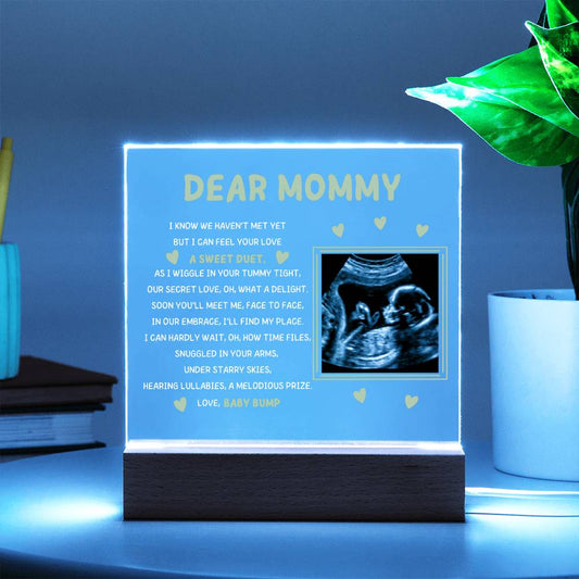 Dear Mommy Picture Acrylic Plaque
